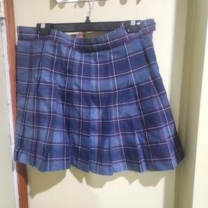 American apparel plaid mini skirt